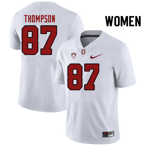 Women #87 Jason Thompson Stanford Cardinal College Football Jerseys Stitched Sale-White